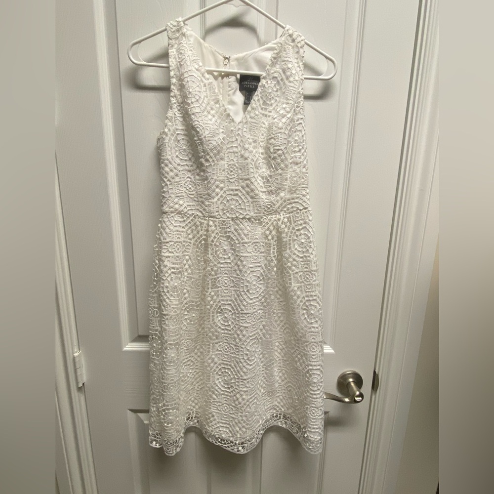 Adriana Papell white women’s size us 2